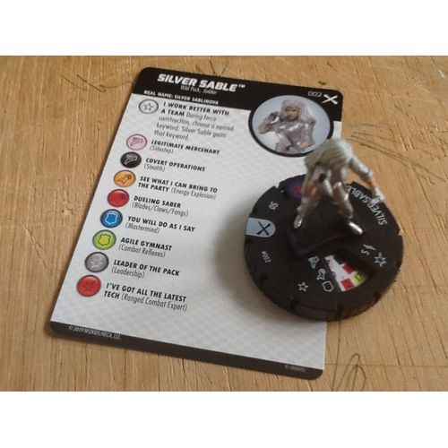Heroclix- Silver Sable #002 (Extension Marvel Earth -X)