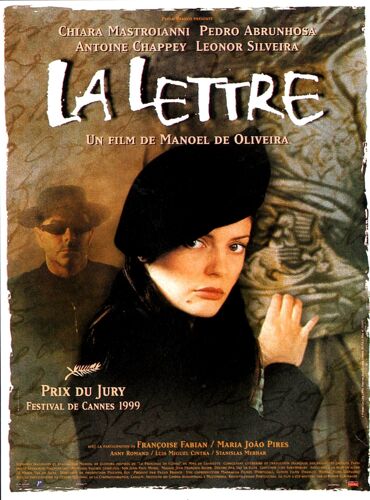 La Lettre - Affiche Originale De Cinéma - Format 120x160 Cm - Un Film De Manoel De Oliveira Avec Chiara Mastroianni, Pedro Abrunhosa, Antoine Chappey, Leonor Silveira, Françoise Fabian - Année 1999