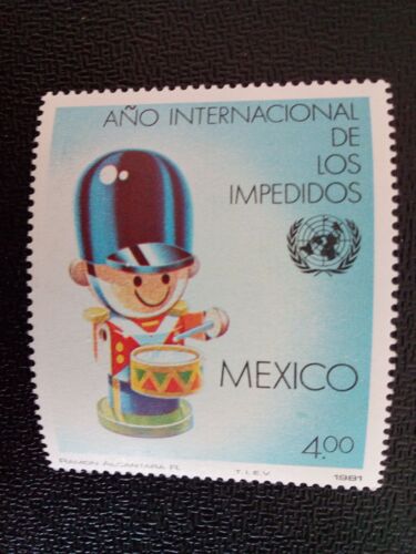Timbre Mexique M I 1752 Année Internationale Des Handicapés 1981 ( 13412 )