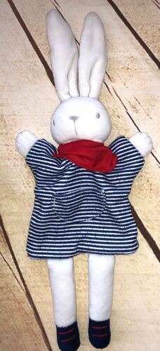 Doudou Marionnette Petit Theatre Lapin Sergent Major Marin Matelot