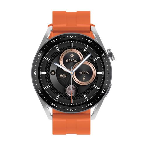Montre Connectee Femmes Homme Hw28 - Ecran Tactile Full Hd Avec Une Variété De Fonctions Utiles Et De Modes Sportifs, Avec Étanche - Orange