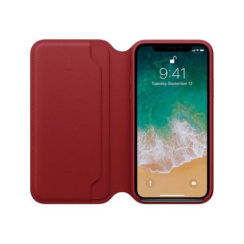Apple - (Product) Red - Étui À Rabat Pour Téléphone Portable - Cuir - Rouge
