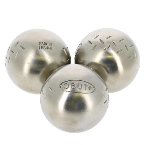 Boules De Pétanque Obut Inox Jr Chevron Loisir Gris 90429