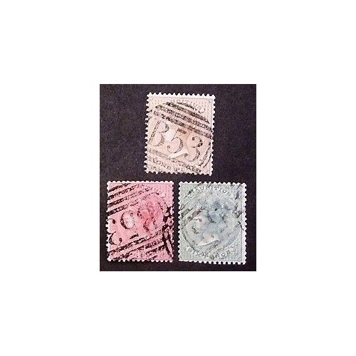 Maurice Oblitéré N° 31a-34-36 Lot De 3 Timbres De 1863-70
