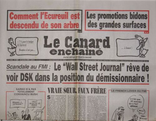 Canard Enchaine (Le) N° 4591 Du 22/10/2008