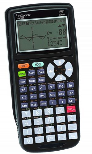 Calculatrice Graphique GC3000FR 262 Fonctions Scientifiques Mode Examen Statistiques Noire