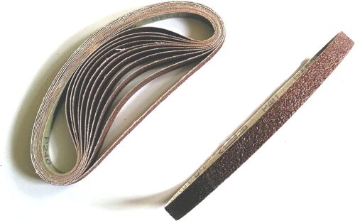 Lot de 48 bandes abrasives en tissu pour limes Powerlimes mixtes 13 x 457-6 grains 8 x grain 40/60/80/120/180/240