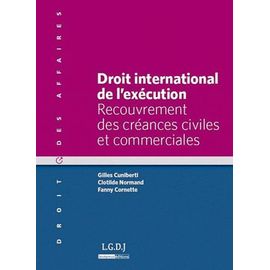 Droit International De L'exécution - Recouvrement Des Créances Civiles Et Commerciales