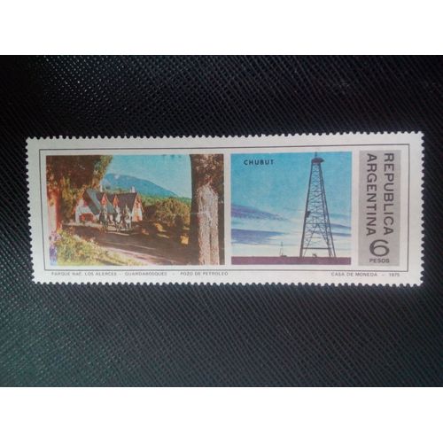 Timbre Argentine Yt 1037 Provinces Argentines - Chubut 1975 ( 050108 )