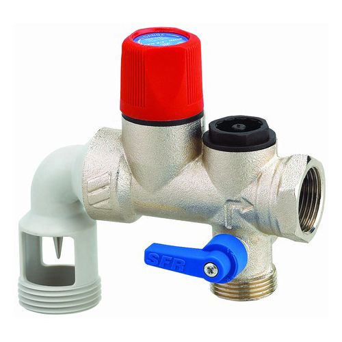 GROUPE DE SECURITE COUDE INOX 3/4 SFR CHAUFFE-EAU