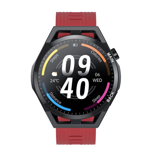 Montre Connectée Homme I69 - Ecran Tactile Full Hd Avec Fonction De Surveillance De La Santé Et Plusieurs Modes Sportifs, Avec Étanchéité - Rouge