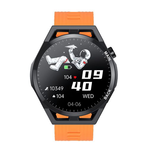 Montre Connectée Homme I69 - Ecran Tactile Full Hd Avec Fonction De Surveillance De La Santé Et Plusieurs Modes Sportifs, Avec Étanchéité - Orange