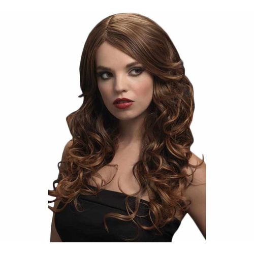 Perruque Nicole Châtain Clair (Taille Unique Femme)