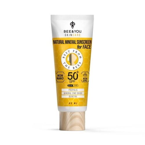 Bee And You Crème Solaire Naturelle-Le Visage - 40 Ml 