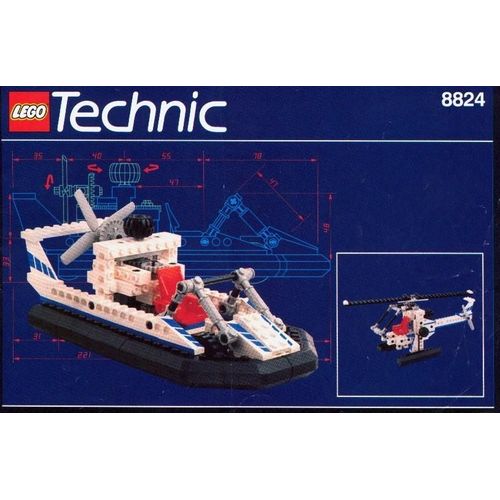 Guide de construction. complet 8824 + 8720 overcraft et hélicoptère LEGO Technic 8824 - Hovercraft aéroglisseur notice