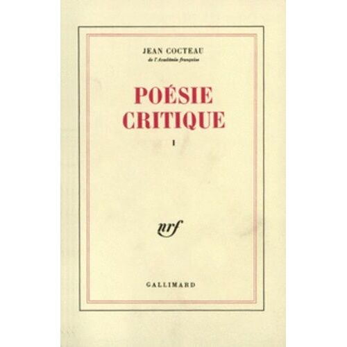 Poesie Critique - Tome 1