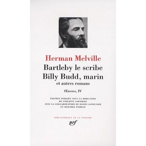 Bartleby Le Scribe - Billy Budd Marin Et Autres Romans
