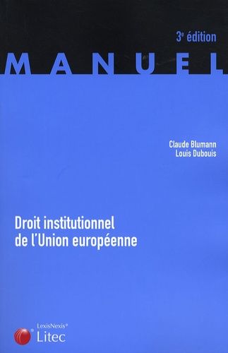 Droit Institutionnel De L'union Européenne