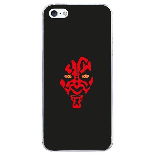 Coque Rigide Transparente Pour Apple Iphone 5c Avec Impression Motifs Dark Rouge