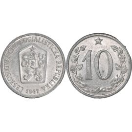Tchécoslovaquie - 1967 - 10 Haleru - 09-161