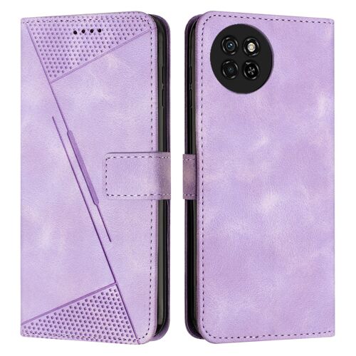 Coque Pour Itel S23,Etui En Cuir Pu Pochette Portefeuille Magnétique Etui De Protection,Antichoc Housse A Rabat Pochette Pour Itel S23,Violet