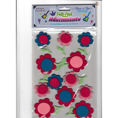 12 Embellissements En Feutre Pour Scrapbooking Ou Décoration Diy