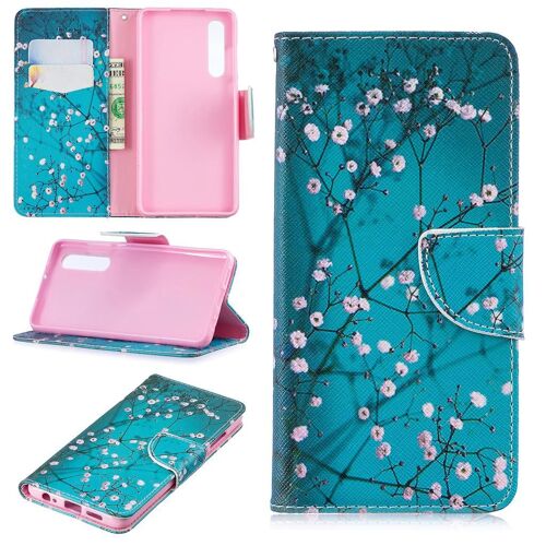 Huawei P30 Coque, Saturcase Beau Motif Pu Cuir Magnétique Flip Portefeuille Support Porte-Carte Protecteur Coque Housse Étui Pour Huawei P30 (Bo-4)