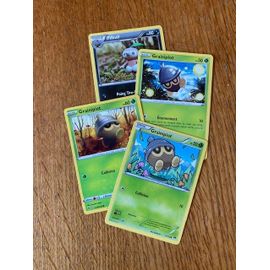 (2446) 3x Grainipiot + Pifeuil (Pokemon)