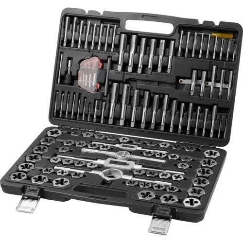 Coffret Tarauds et Filières - VEVOR - Kit de Taraudage et Filetage 116PCS Métrique et SAE