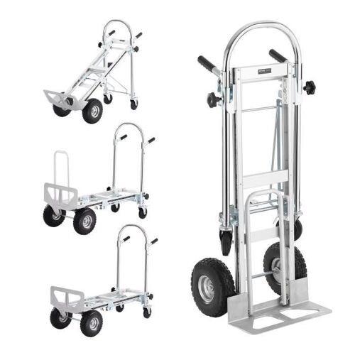 Diable Pliant - VEVOR - 4-en-1 Diable Chariot Capacité 454 kg Robuste