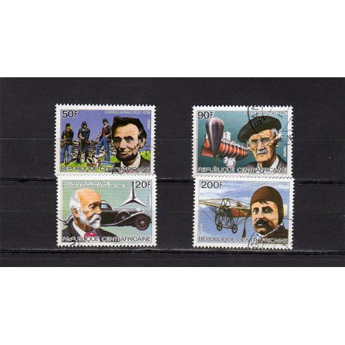 Timbres-Poste De Centrafrique (Célébrités Du Monde Contemporain)