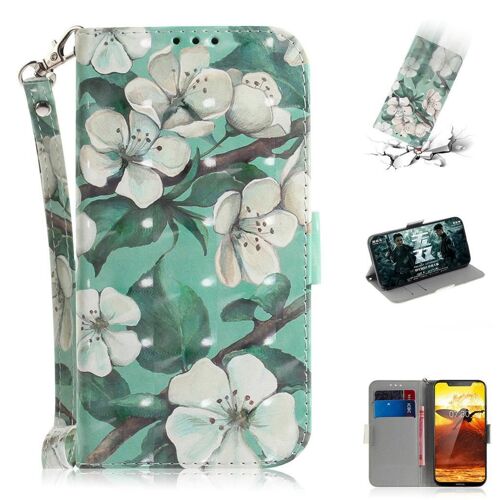 Nokia 8.1 Coque, Saturcase Beau 3d Motif Pu Cuir Magnétique Flip Portefeuille Support Porte-Carte Protecteur Coque Housse Étui Avec Dragonne Pour Nokia 8.1 2018 (Td-1)
