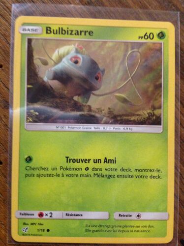 Bulbizarre Holographique 1/18 Série Détective Pikachu