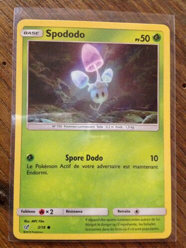 Spododo Holographique 3/18 Série Détective Pikachu