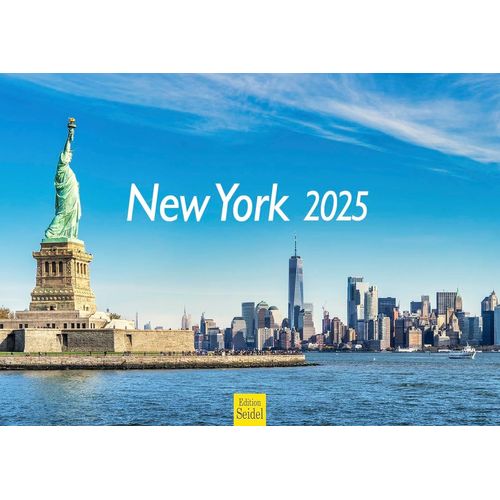 Calendrier Mural New York 2025 - Format A3 - De Qualité Supérieure - Amérique - Big Apple Brooklyn Manhattan Chinatown Times Square Skyline Metropole
