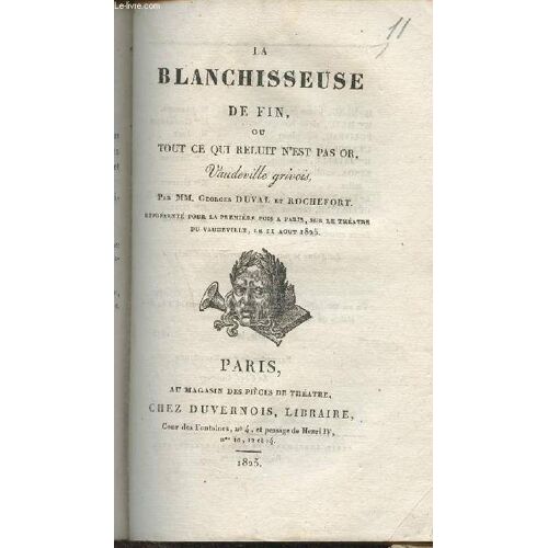 La Blanchisseuse De Fin Ou Tout Ce Qui Reluit N Est Pas Or
