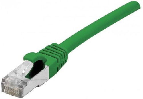 deXlan - Cordon de raccordement - RJ-45 (M) pour RJ-45 (M) - 20 m - SFTP - CAT 6a - sans halogène, moulé, sans crochet - vert