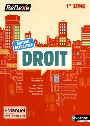 Droit 1re Stmg, Réflexe - Edition 2016