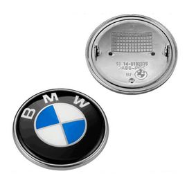 Emblème Logo Sigle Bmw Capot / Coffre 82mm Série 1/3/5/6/7/8/X/Z E30/E34/E36/E39/E46/E90/E91/X5/M3/M5