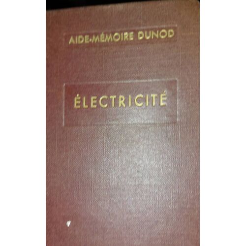 Agenda Dunod Électricité 1954