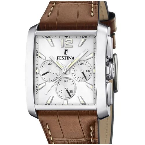 Festina Montre Timeless Chronograph Homme Cuir Marron F20636/1