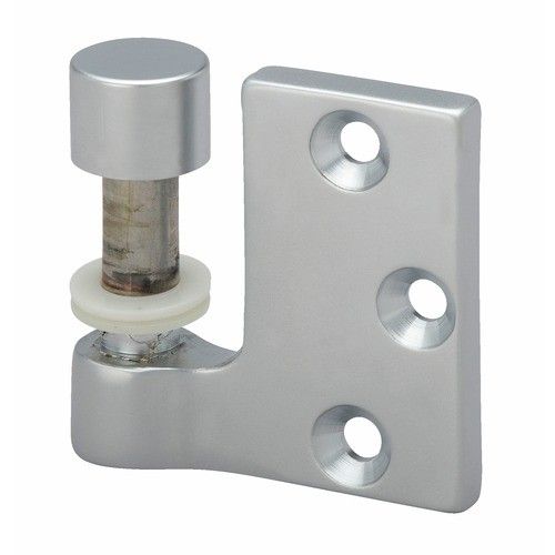 Fiches mâles porte en verre - huisserie bois - chromé - la paire - 8914 MÉTALUX