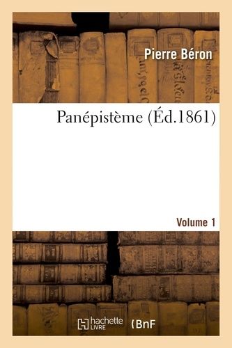 Panépistème - Volume 1