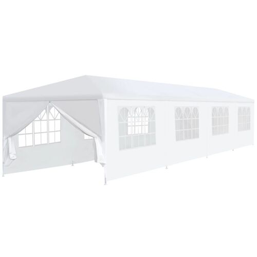 Vidaxl Tonnelle De Jardin 3x12 M Blanc