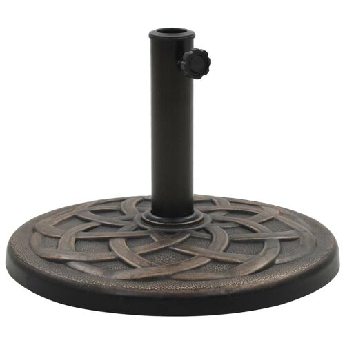 Pied Base Socle Rond De Parasol Résine Diamètre 38 Et 48 Mm 11 Kg Bronze Helloshop26 2202083