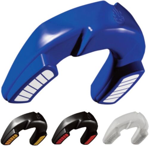 Dr Knox Protège-Dents Sportif Professionnel Double Épaisseur - Protecteur Dentaire De Qualité Supérieure, Thermoformable À Volonté Pour Arts Martiaux, Et Sports De Contact 12 Ans + (Bleu/Blanc) 