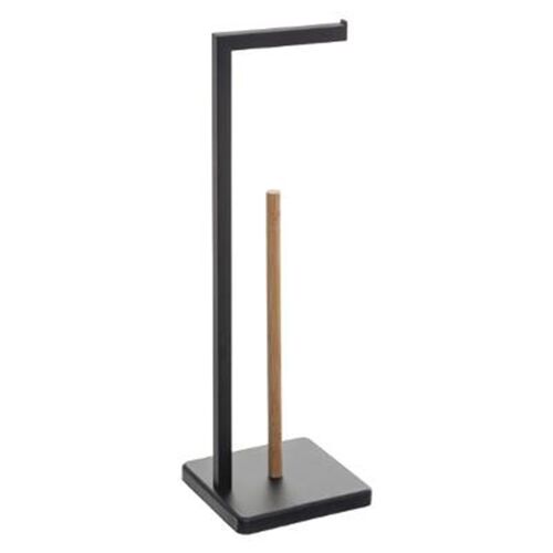 Porte Papier WC en Bambou "Natureo" 64cm Noir