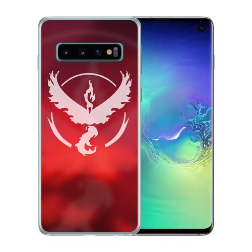 Coque pour Samsung Galaxy S10e pok¿mon go team rouge grunge