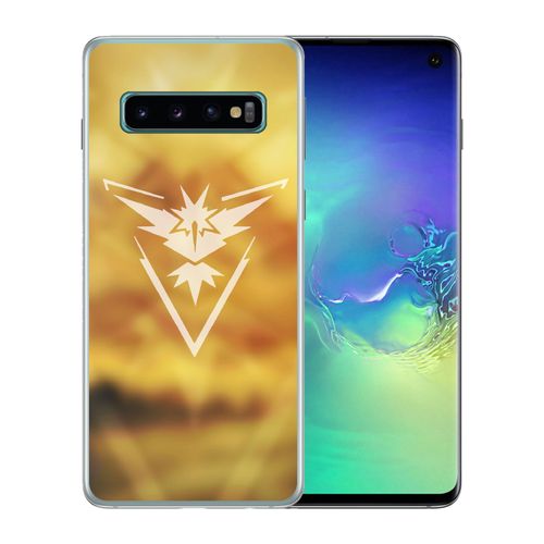 Coque Pour Samsung Galaxy S10e Pok¿Mon Go Team Jaune Grunge