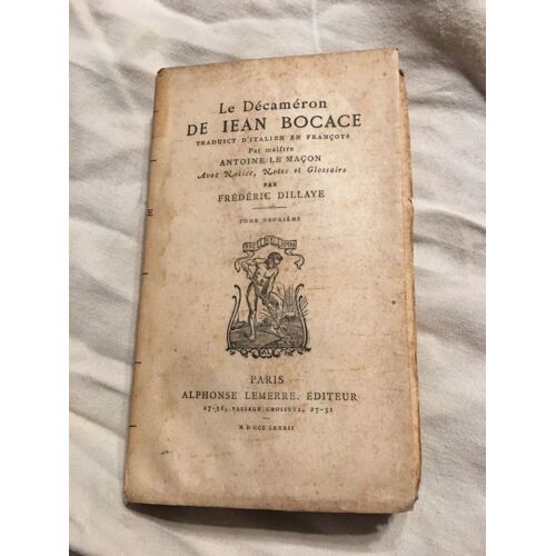 Le Decameron De Bocace Tome Deuxieme